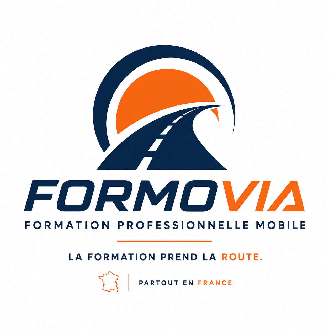Logo officiel FORMOVIA — Formation professionnelle mobile, la formation prend la route
